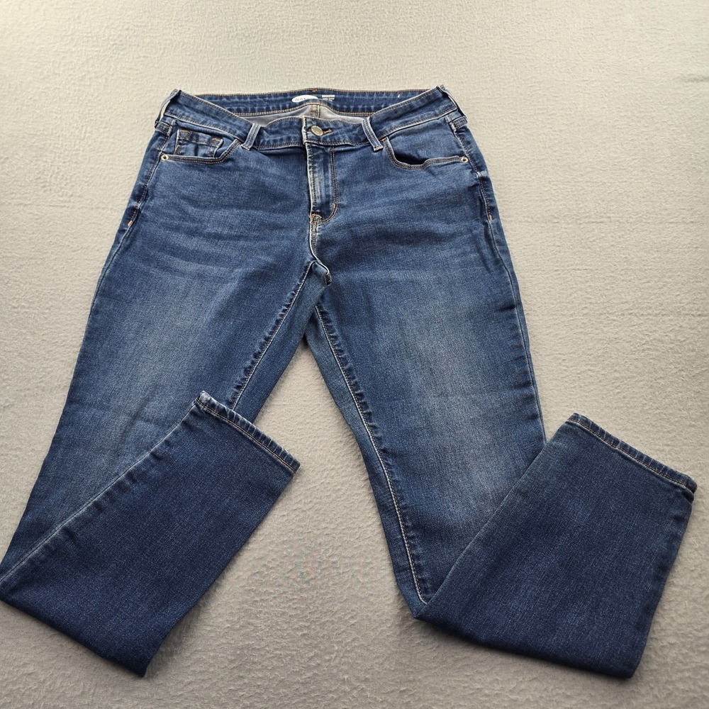 Old Navy Rockstar Super Skinny Low Rise Jeans Womens 10S Blue Denim Streetwear